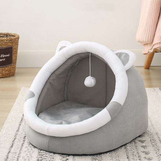 Enclosed Cat House – Four Seasons Warm Pet Villa