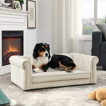 Elevated Rectangle Dog Sofa Bed – Durable Couch for Medium & Large Dogs