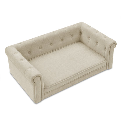 Elevated Rectangle Dog Sofa Bed – Durable Couch for Medium & Large Dogs