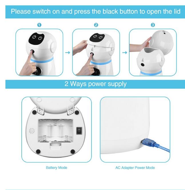 3.5L Automatic Robot Pet Feeder – Smart Stainless Steel Food Tray