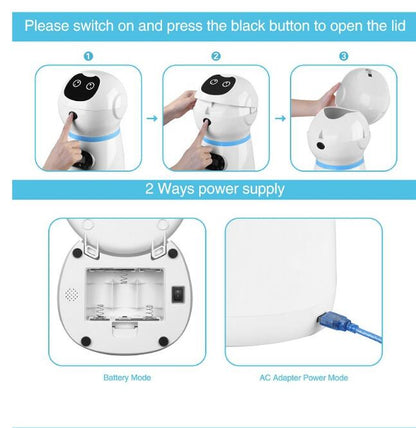 3.5L Automatic Robot Pet Feeder – Smart Stainless Steel Food Tray