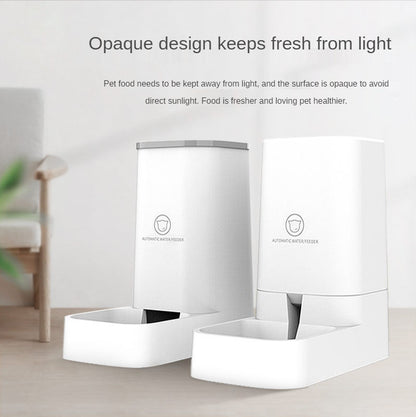 Large-Capacity Automatic Pet Water & Food Feeder
