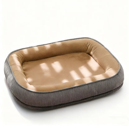 All-Season Semi-Enclosed Dog House – Washable Pet Bed