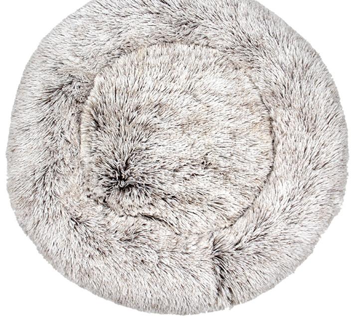 Round Plush Winter Pet Bed – Warm Cat & Dog Kennel Mat