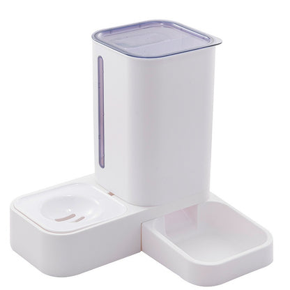 Automatic Pet Feeder with Double Bowl – Food & Water Dispenser