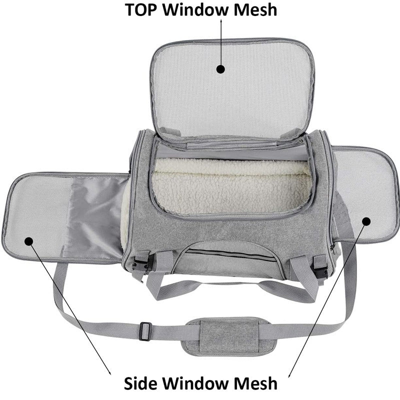 Portable Breathable Cat Backpack Carrier – Crossbody Pet Bag