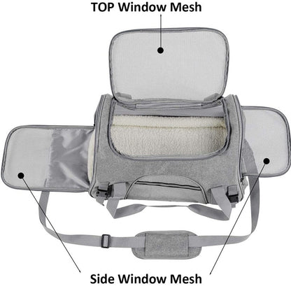 Portable Breathable Cat Backpack Carrier – Crossbody Pet Bag
