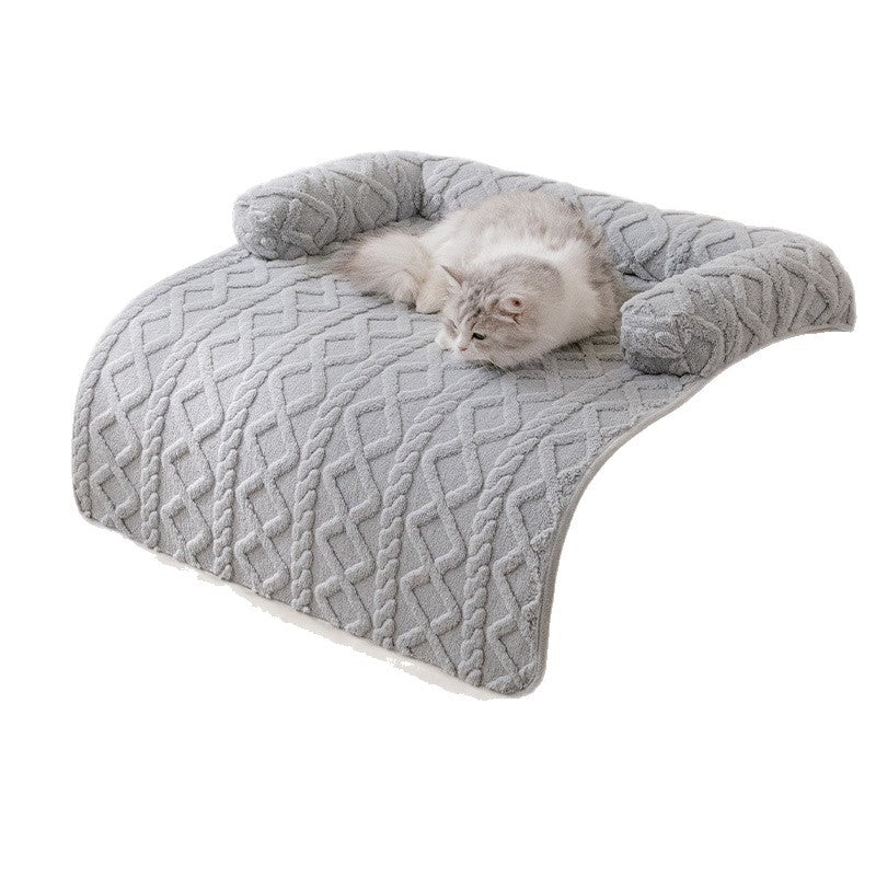 Thickened Non-Slip Pet Bed Mat – Winter Warm Dog & Cat Pad