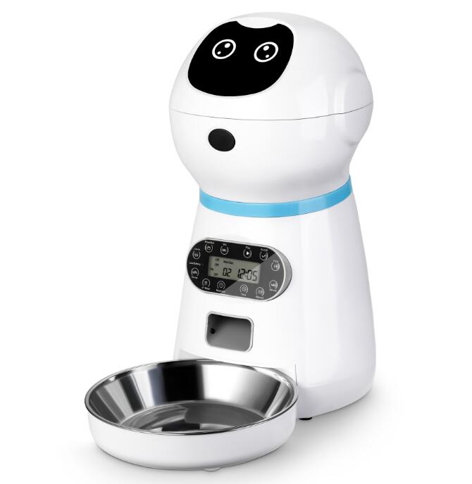 3.5L Automatic Robot Pet Feeder – Smart Stainless Steel Food Tray