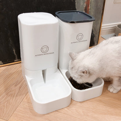 Large-Capacity Automatic Pet Water & Food Feeder