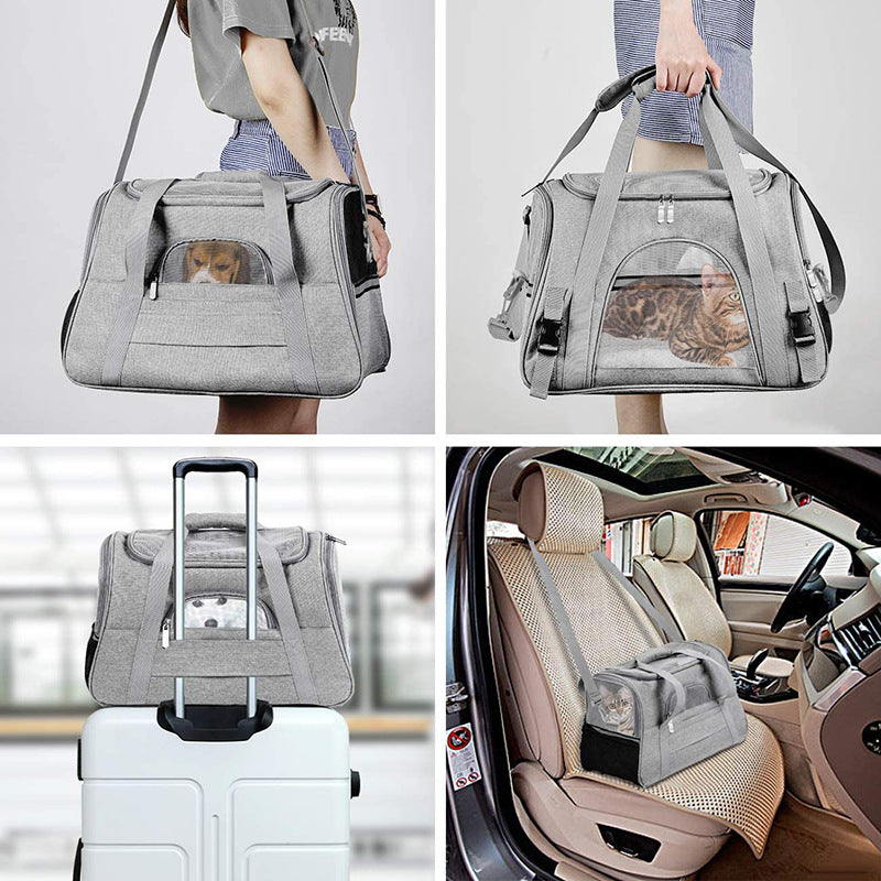 Portable Breathable Cat Backpack Carrier – Crossbody Pet Bag