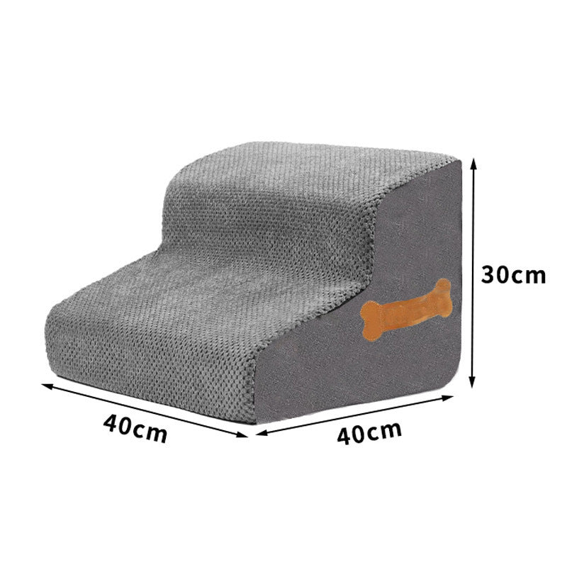 Dog Stair Ramp with Bone Handle – Safe Steps for Elderly Dogs