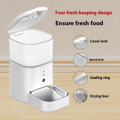 WiFi 3L Smart Pet Feeder with Camera & Speaker