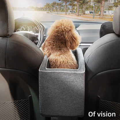 Car Console Pet Travel Seat – Portable Dog & Cat Mat
