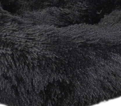 Round Plush Winter Pet Bed – Warm Cat & Dog Kennel Mat