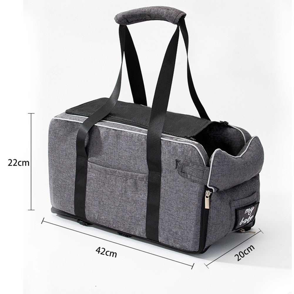 Car Console Pet Travel Seat – Portable Dog & Cat Mat