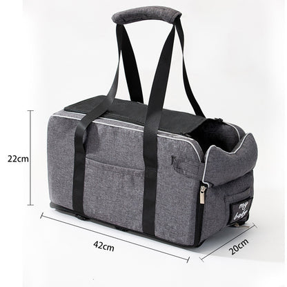 Car Console Pet Travel Seat – Portable Dog & Cat Mat