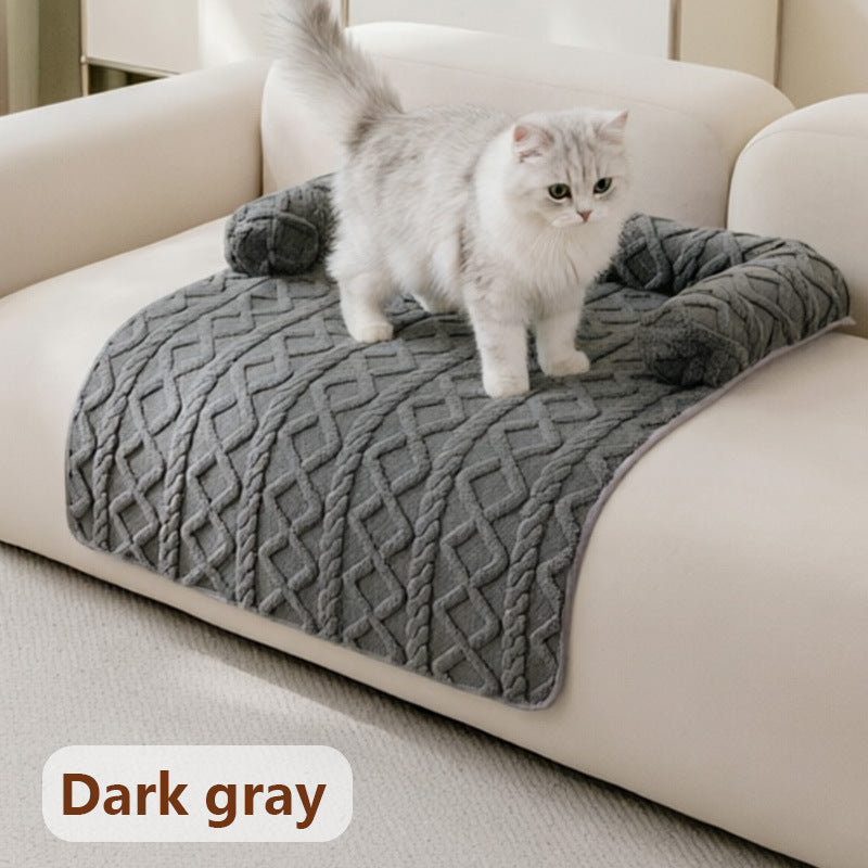Thickened Non-Slip Pet Bed Mat – Winter Warm Dog & Cat Pad