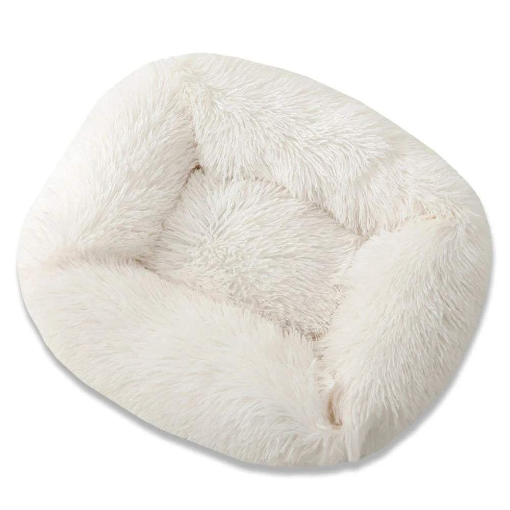 Square Plush Dog Bed – Super Soft Winter Mat for Dogs & Cats
