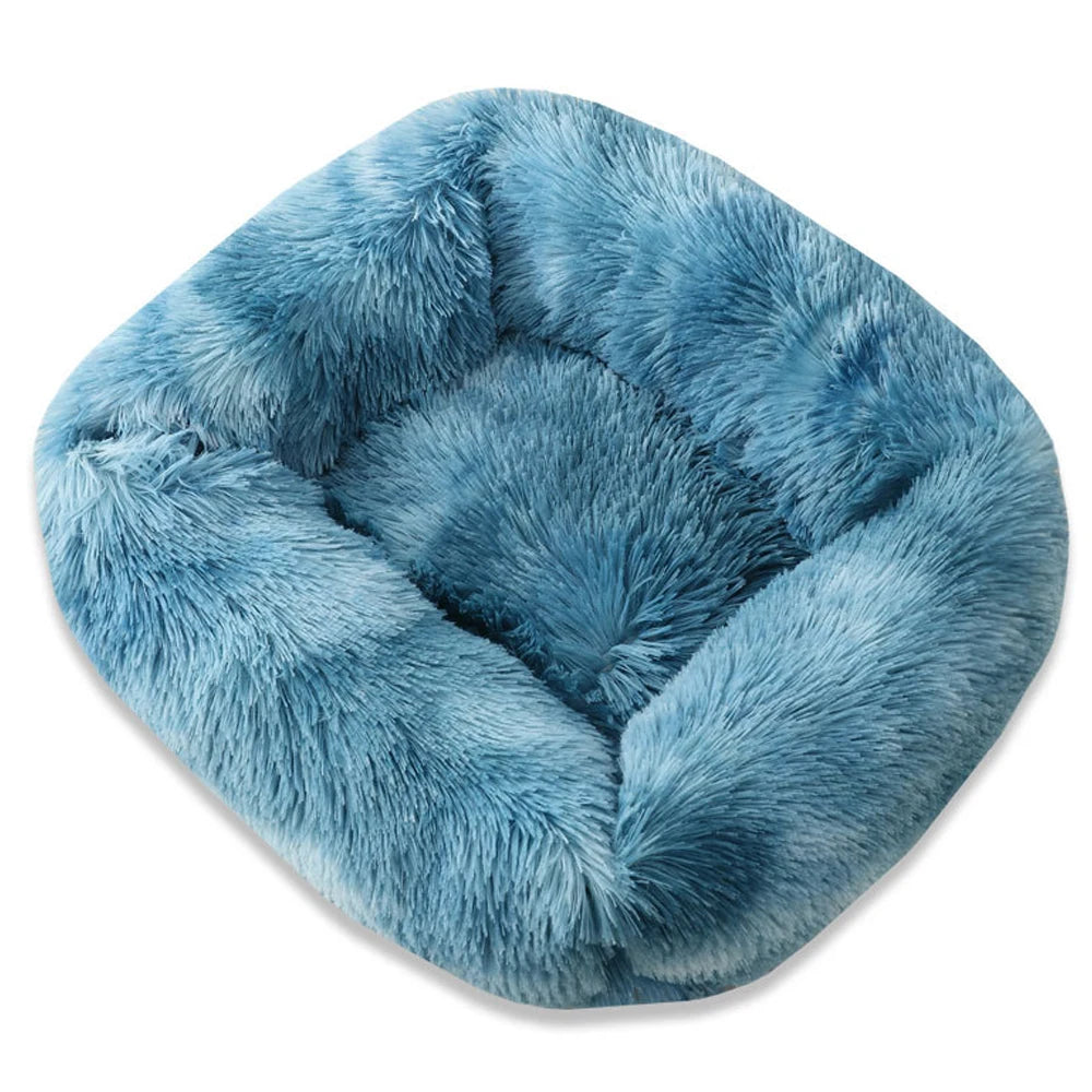 Square Plush Dog Bed – Super Soft Winter Mat for Dogs & Cats