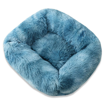 Square Plush Dog Bed – Super Soft Winter Mat for Dogs & Cats