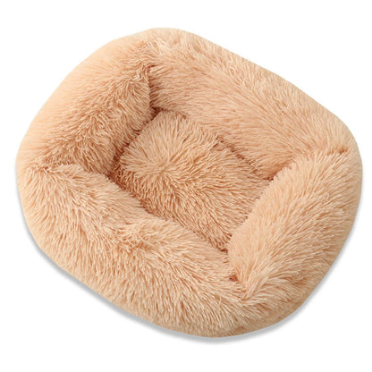 Square Plush Dog Bed – Super Soft Winter Mat for Dogs & Cats