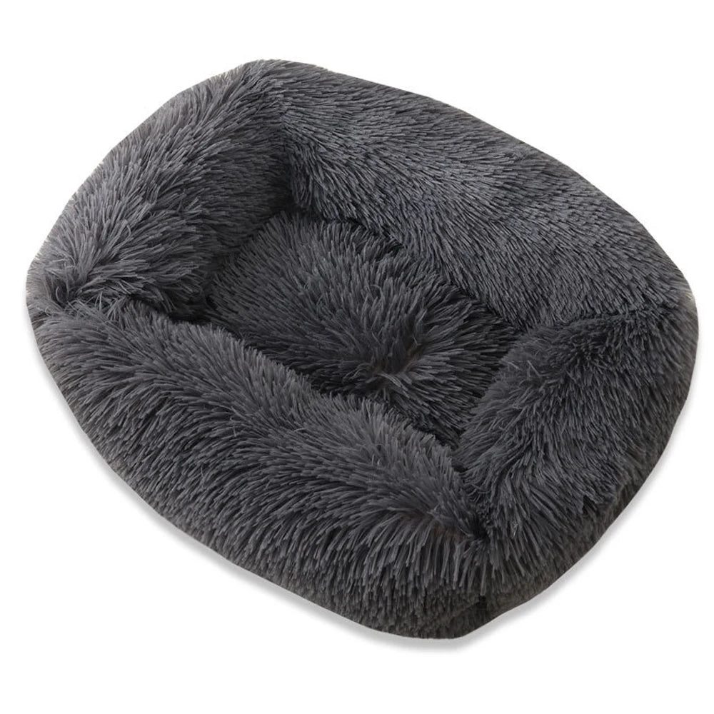 Square Plush Dog Bed – Super Soft Winter Mat for Dogs & Cats