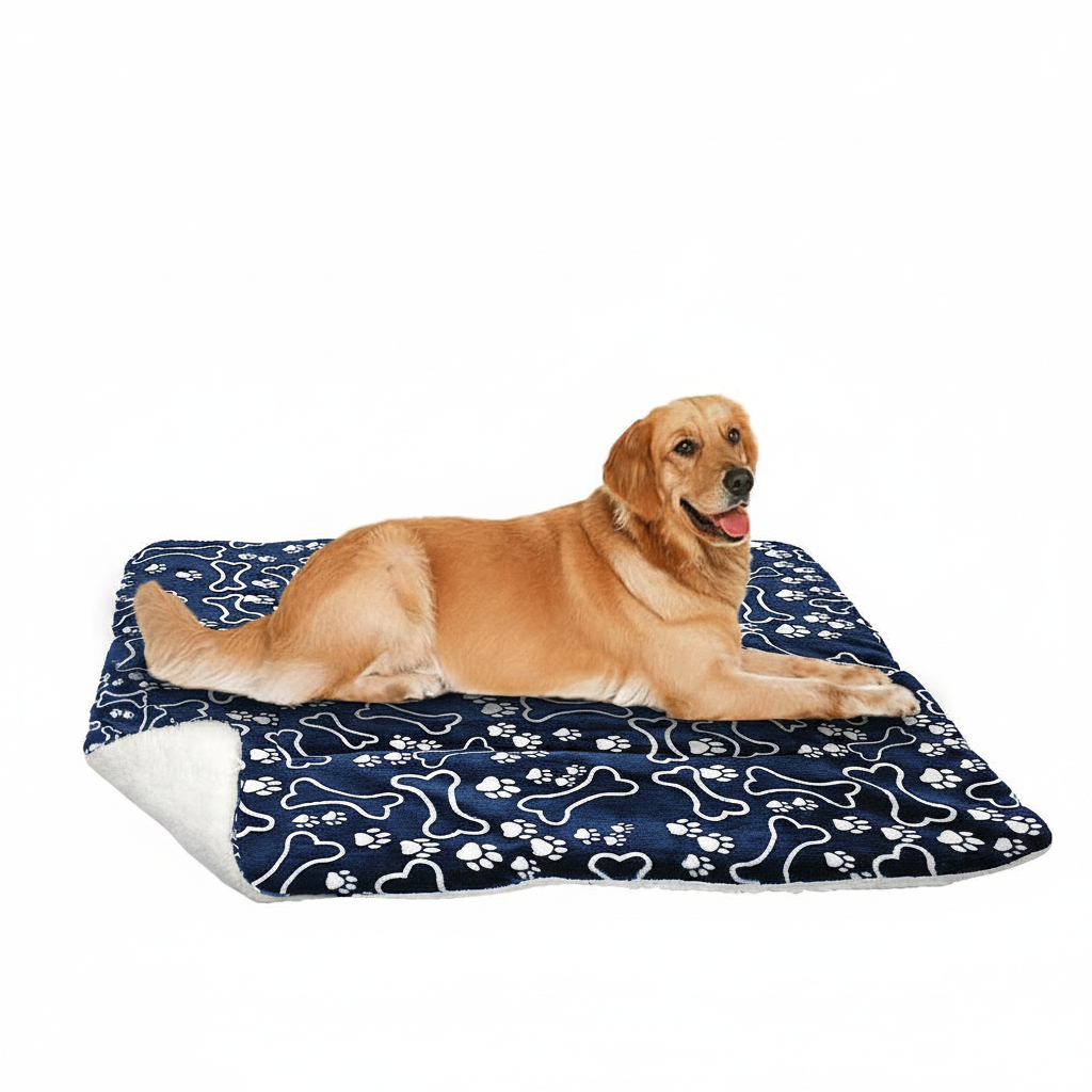 Paw Print Fleece Mat