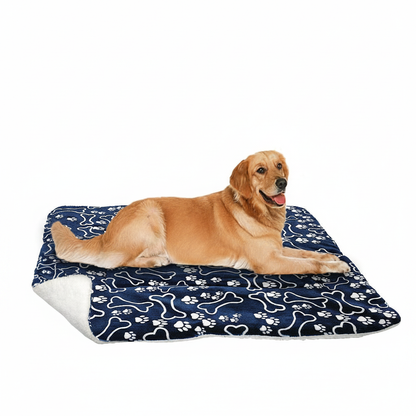 Paw Print Fleece Mat